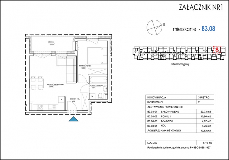 Apartament nr. B3.08